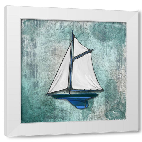 Diving Expedition VIII White Modern Wood Framed Art Print by Brent, Paul