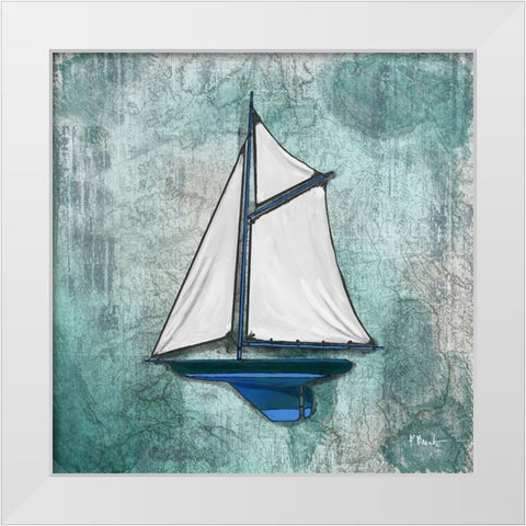 Diving Expedition VIII White Modern Wood Framed Art Print by Brent, Paul