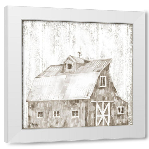 White Wood Barn I White Modern Wood Framed Art Print by Brent, Paul