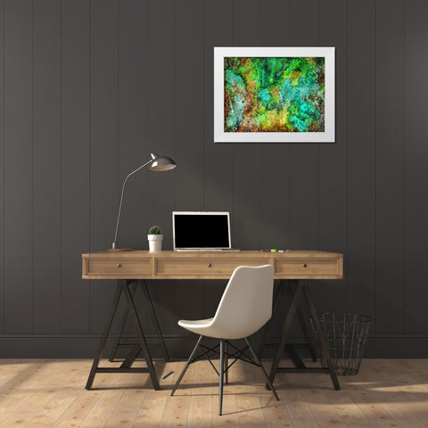 Abstract 20 White Modern Wood Framed Art Print by Lee, Rachel