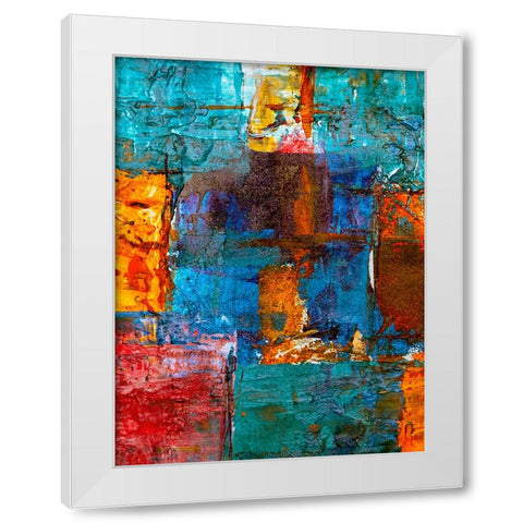 Abstract 49 White Modern Wood Framed Art Print by Lee, Rachel