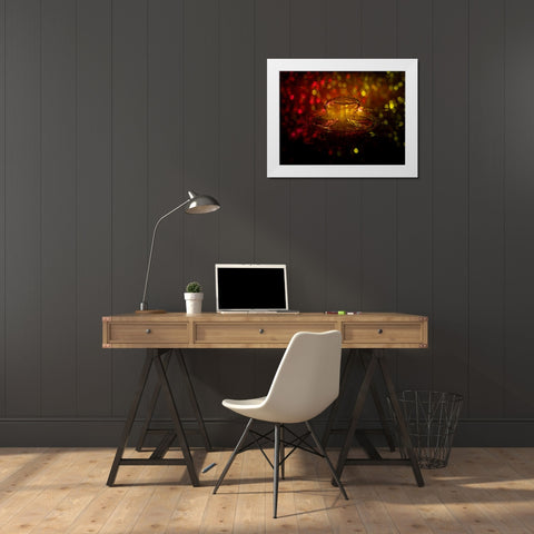 Abstract 5 White Modern Wood Framed Art Print by Lee, Rachel