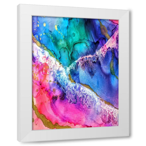 Abstract 51 White Modern Wood Framed Art Print by Lee, Rachel