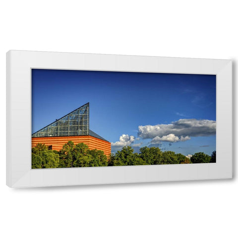 Aquarium Sky White Modern Wood Framed Art Print by Lee, Rachel