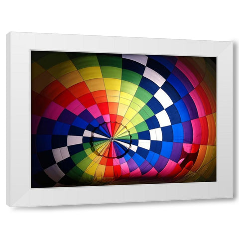 Balloon 1 White Modern Wood Framed Art Print by Lee, Rachel