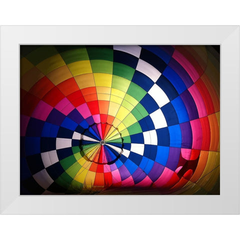 Balloon 1 White Modern Wood Framed Art Print by Lee, Rachel