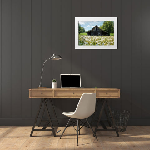 Barn 4 White Modern Wood Framed Art Print by Lee, Rachel