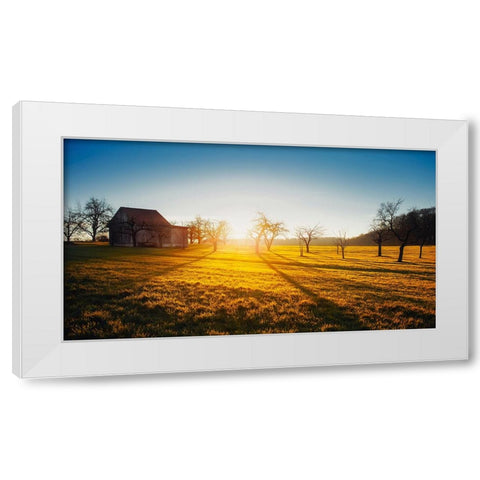 Barn 5 White Modern Wood Framed Art Print by Lee, Rachel