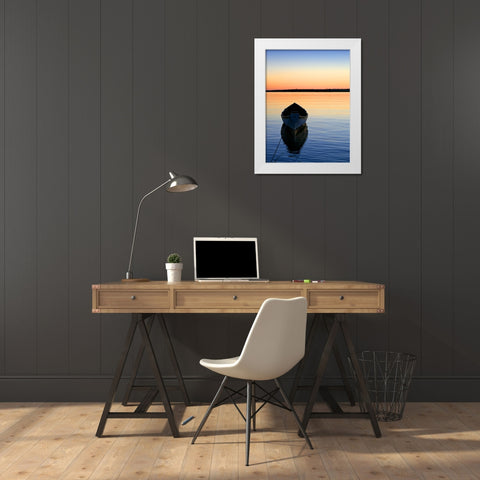 Beach 8 White Modern Wood Framed Art Print by Lee, Rachel