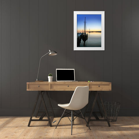 Beach 9 White Modern Wood Framed Art Print by Lee, Rachel