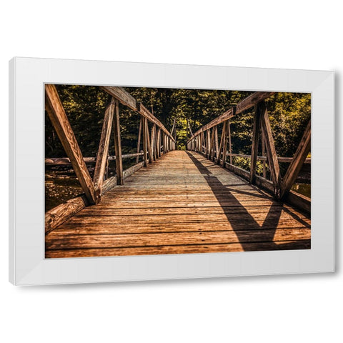 Bridge 3 White Modern Wood Framed Art Print by Lee, Rachel
