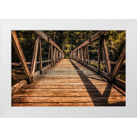 Bridge 3 White Modern Wood Framed Art Print by Lee, Rachel