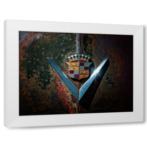 Caddy V White Modern Wood Framed Art Print by Lee, Rachel
