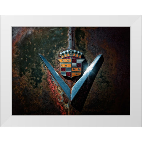 Caddy V White Modern Wood Framed Art Print by Lee, Rachel