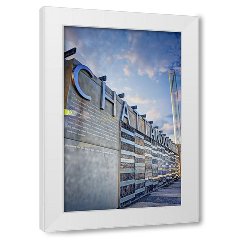 Chattanooga Pier Vertical White Modern Wood Framed Art Print by Lee, Rachel