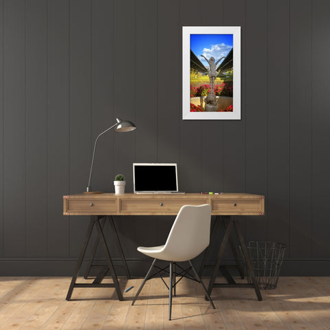Choo Choo Pixie White Modern Wood Framed Art Print by Lee, Rachel