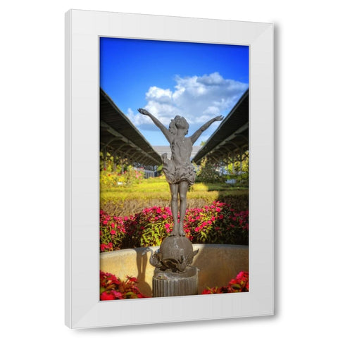 Choo Choo Pixie White Modern Wood Framed Art Print by Lee, Rachel