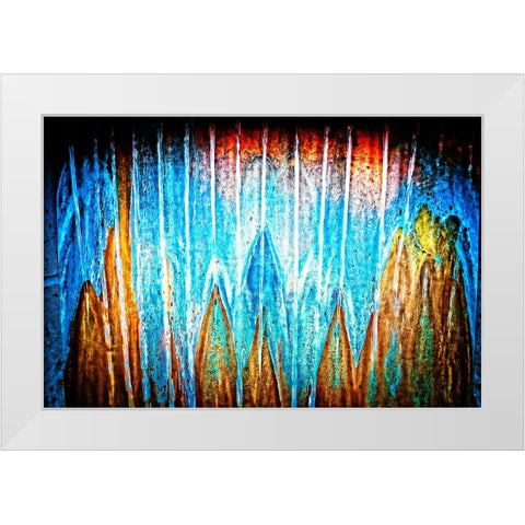Copper Water Horizontal White Modern Wood Framed Art Print by Lee, Rachel
