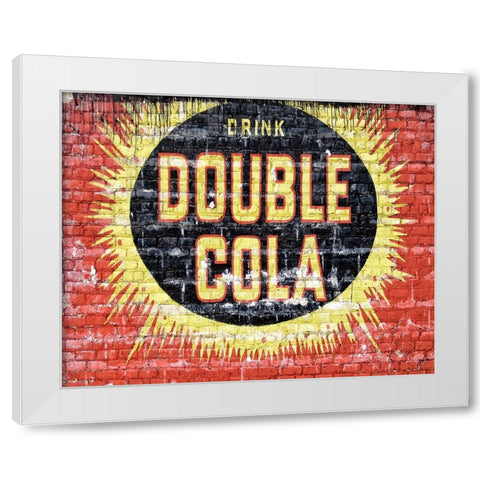 Double Cola White Modern Wood Framed Art Print by Lee, Rachel