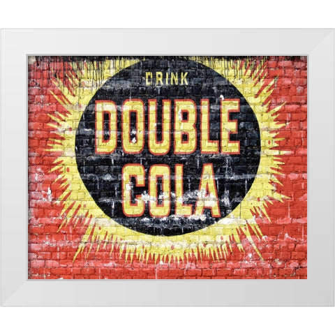 Double Cola White Modern Wood Framed Art Print by Lee, Rachel