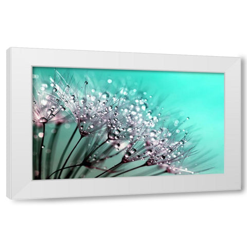 Flower 55 White Modern Wood Framed Art Print by Lee, Rachel