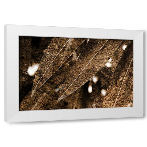 Foliage Textured 4 White Modern Wood Framed Art Print by Lee, Rachel
