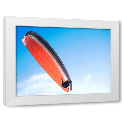 Hang Gliding White Modern Wood Framed Art Print by Lee, Rachel