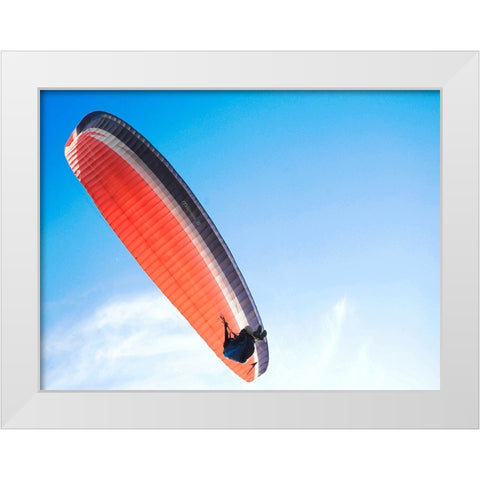 Hang Gliding White Modern Wood Framed Art Print by Lee, Rachel