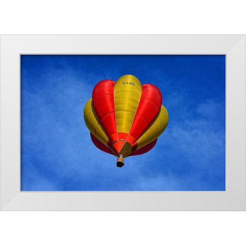 Hot Air Balloon 1 White Modern Wood Framed Art Print by Lee, Rachel