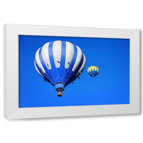 Hot Air Balloon 2 White Modern Wood Framed Art Print by Lee, Rachel