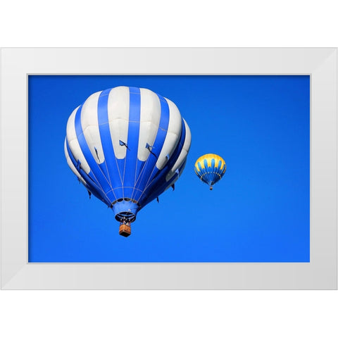 Hot Air Balloon 2 White Modern Wood Framed Art Print by Lee, Rachel