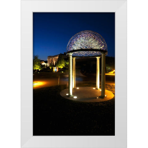 Hunter At Night White Modern Wood Framed Art Print by Lee, Rachel