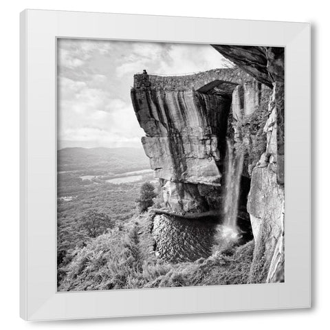 Lovers Leap BW White Modern Wood Framed Art Print by Lee, Rachel