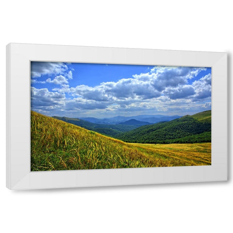 Mountain View 10 White Modern Wood Framed Art Print by Lee, Rachel
