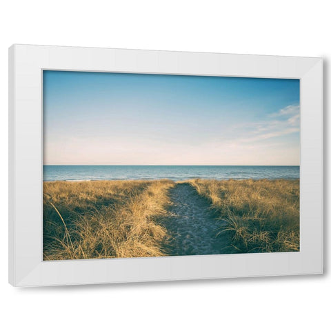Ocean 16 White Modern Wood Framed Art Print by Lee, Rachel