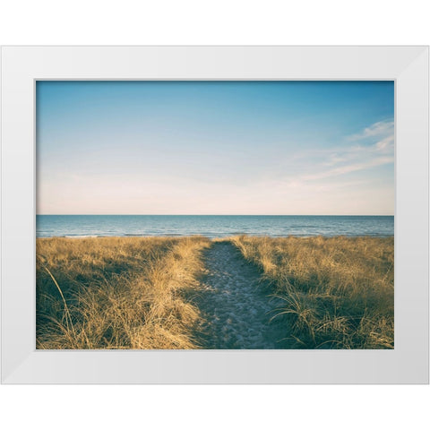 Ocean 16 White Modern Wood Framed Art Print by Lee, Rachel