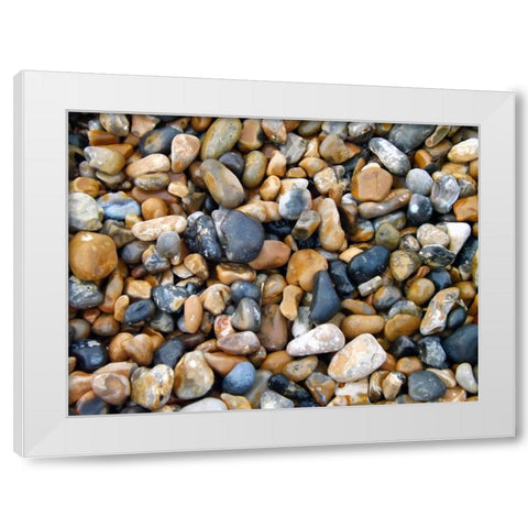 Rocks 10 White Modern Wood Framed Art Print by Lee, Rachel