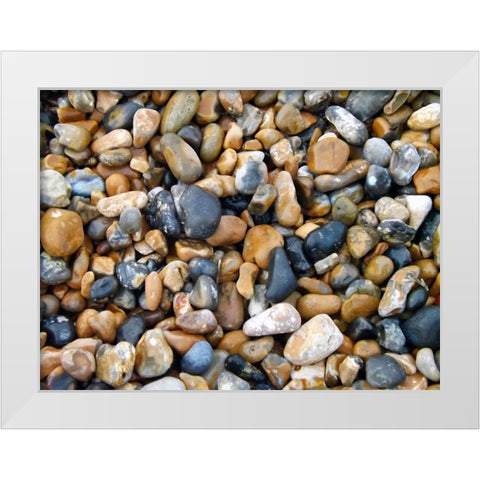 Rocks 10 White Modern Wood Framed Art Print by Lee, Rachel