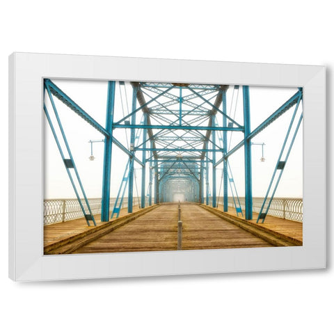Scenic City 111 White Modern Wood Framed Art Print by Lee, Rachel