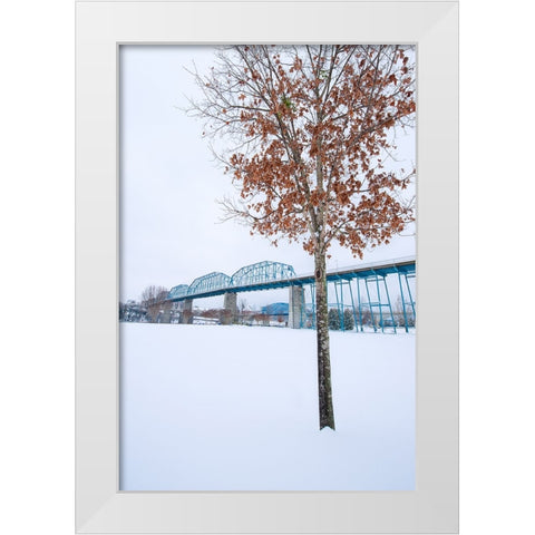 Scenic City 63 White Modern Wood Framed Art Print by Lee, Rachel