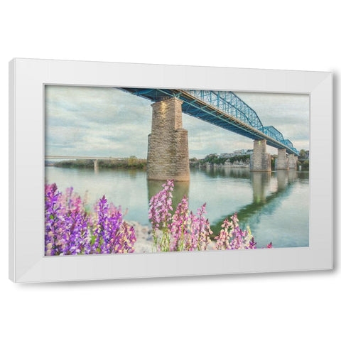 Scenic City 90 White Modern Wood Framed Art Print by Lee, Rachel
