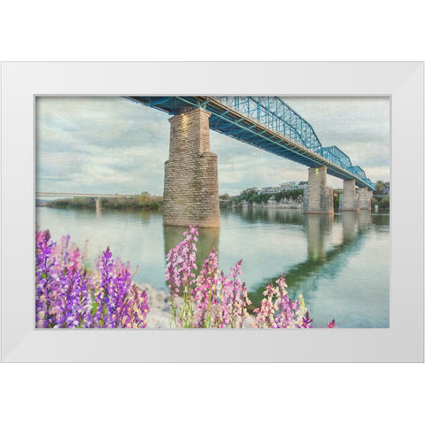 Scenic City 90 White Modern Wood Framed Art Print by Lee, Rachel
