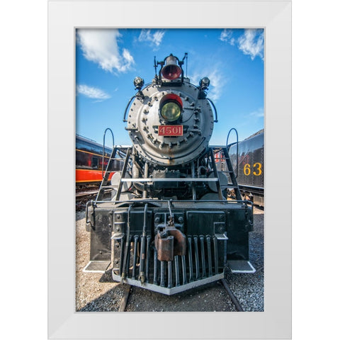 Train Detail 4 White Modern Wood Framed Art Print by Lee, Rachel