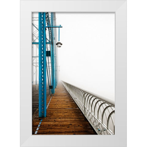 Walnut in Fog Right Oil Painting White Modern Wood Framed Art Print by Lee, Rachel
