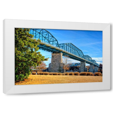 Walnut Warm White Modern Wood Framed Art Print by Lee, Rachel