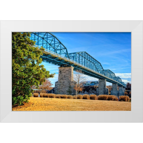 Walnut Warm White Modern Wood Framed Art Print by Lee, Rachel