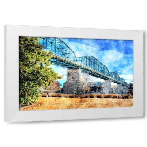 Walnut Warm Watercolor White Modern Wood Framed Art Print by Lee, Rachel