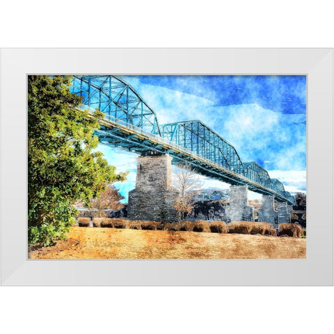 Walnut Warm Watercolor White Modern Wood Framed Art Print by Lee, Rachel