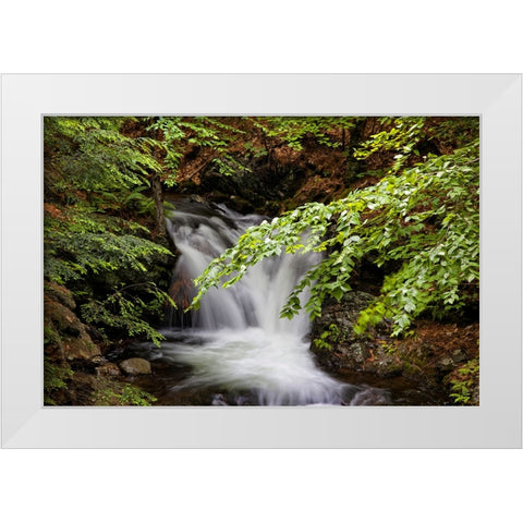 Waterfall 6 White Modern Wood Framed Art Print by Lee, Rachel