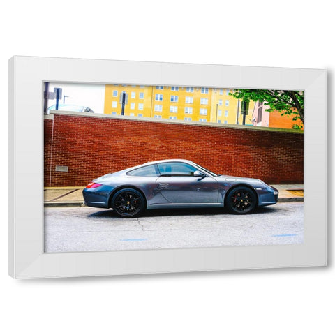 Crooked Porche White Modern Wood Framed Art Print by Malone, Will